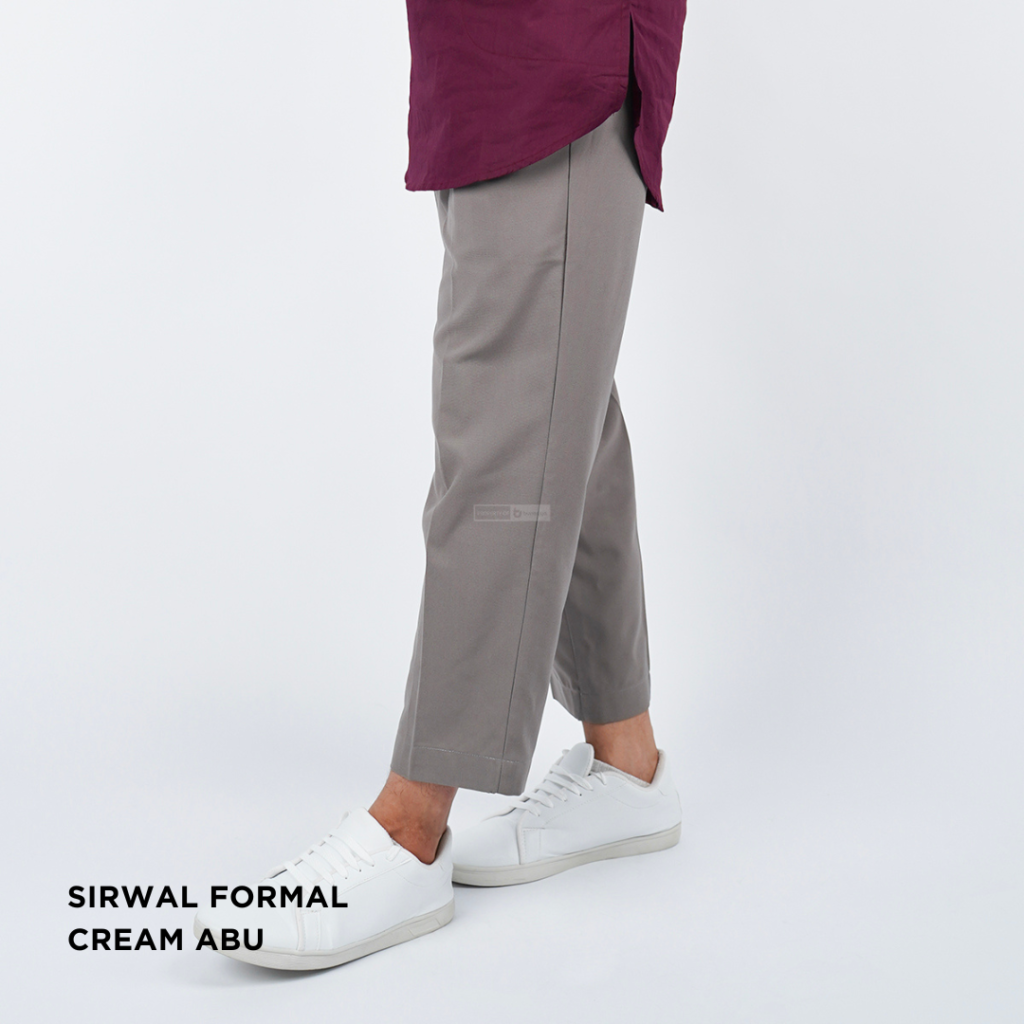 Ankle Pants Formal - Cream Abu - B - Zaki sq